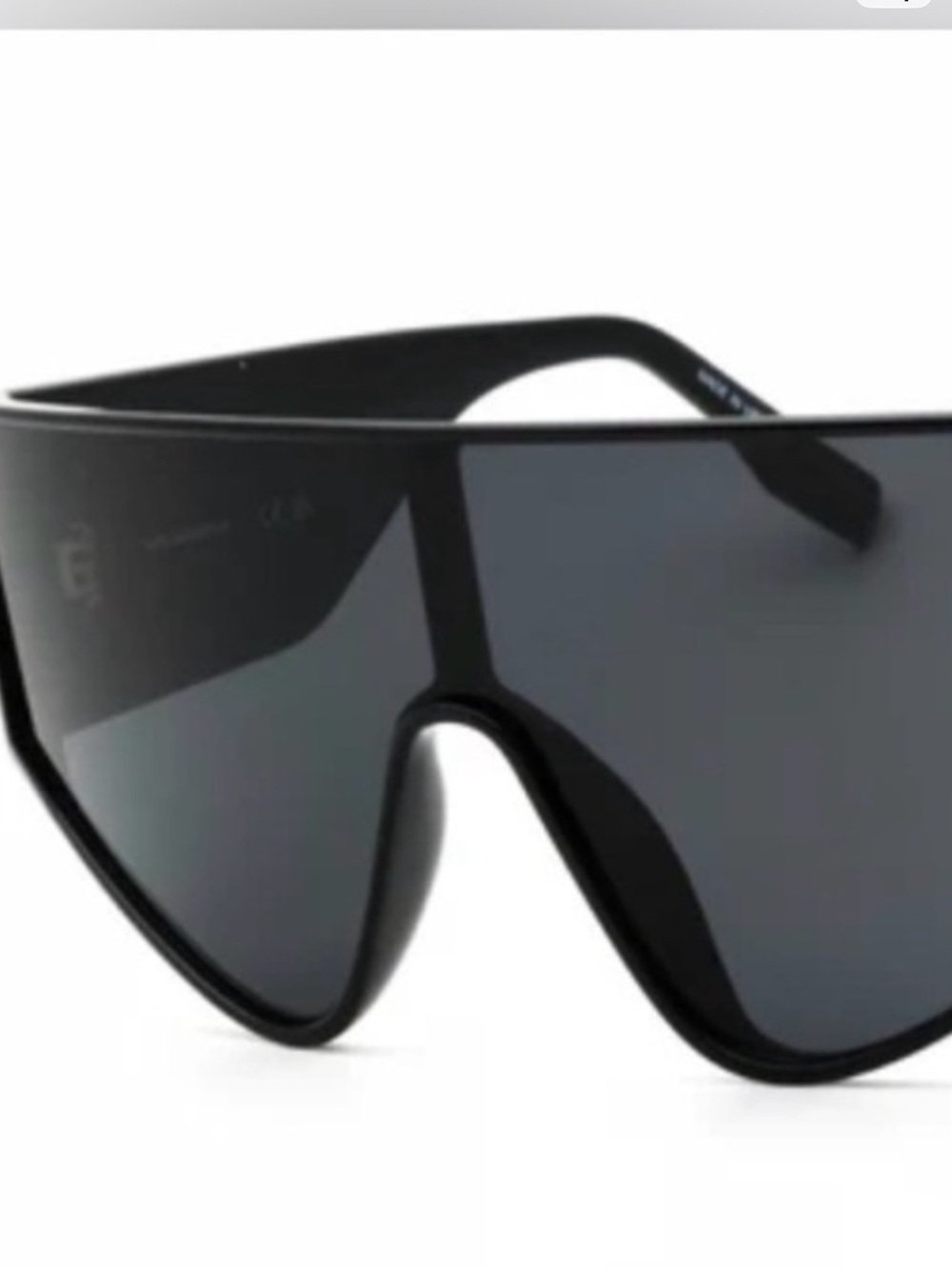 NEW Karl Lagerfeld Black Shield Visor Sunglasses - Picture 5 of 5